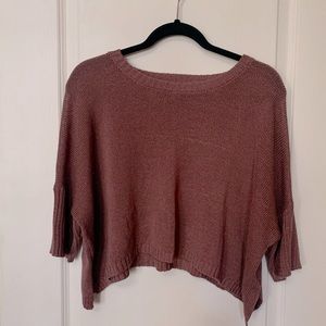 Forever 21 pink short sleeve sweater size M